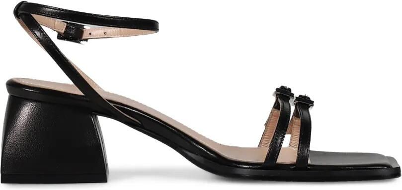 Nodaleto Bulla Laetitia sandalen met gespbandje Zwart