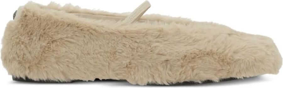 Nodaleto Cindy ballerina's van imitatiebont Beige