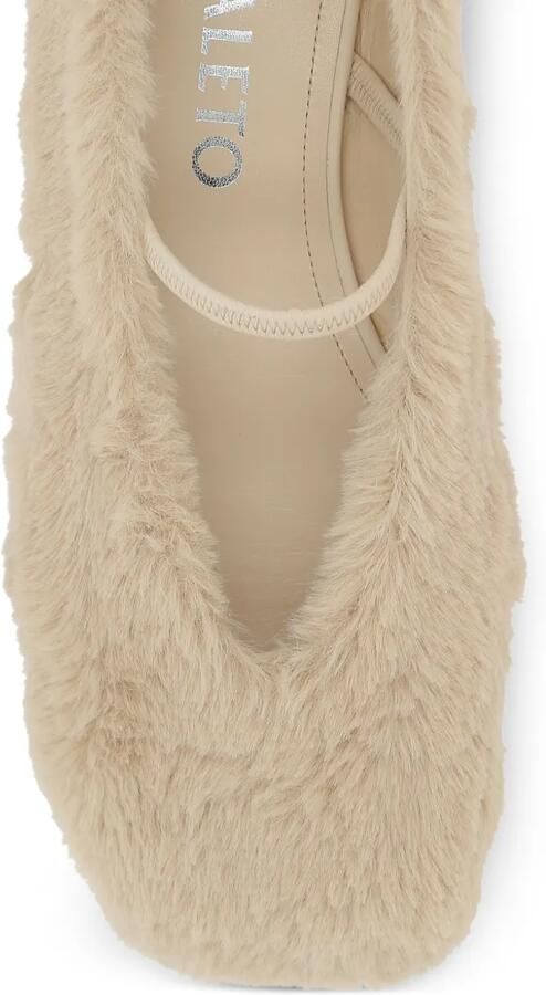 Nodaleto Cindy ballerina's van imitatiebont Beige - Foto 3