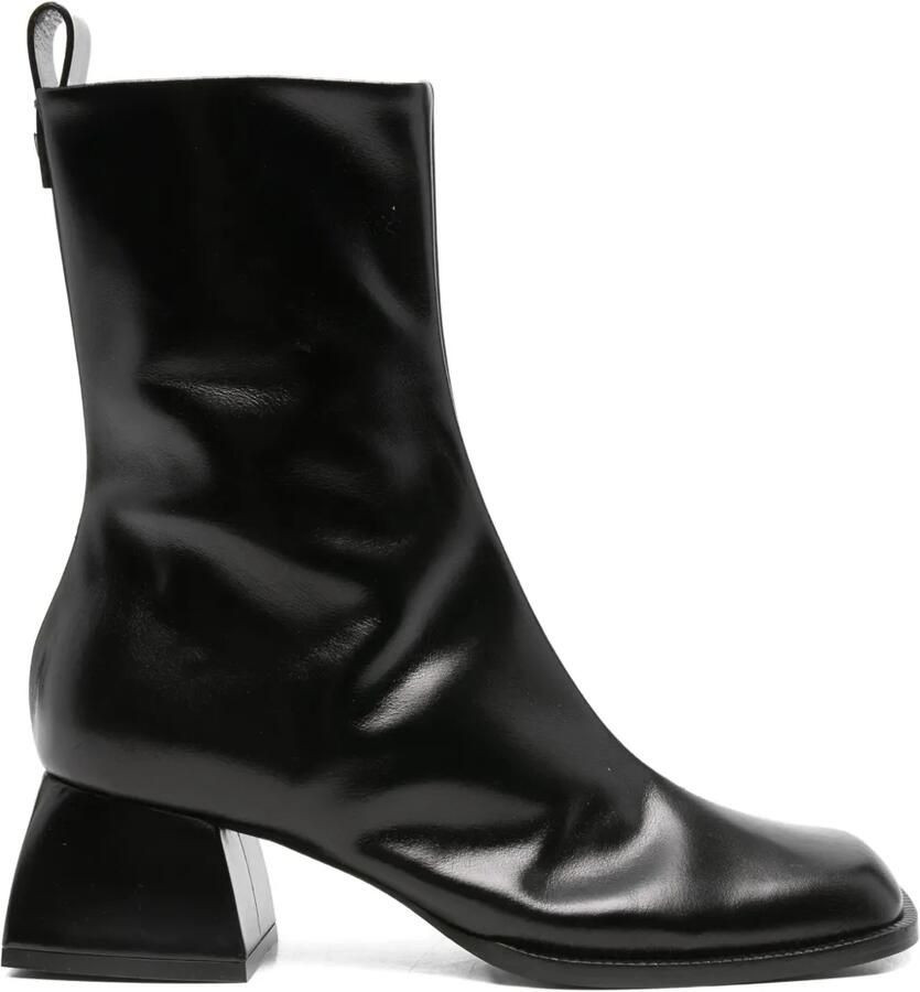 Nodaleto Laarzen met ritsdetail Zwart