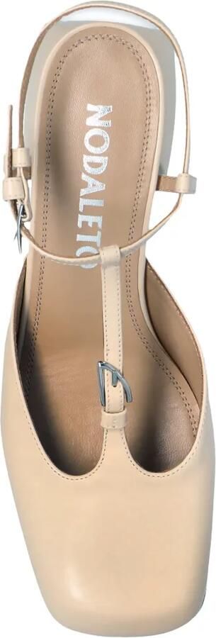 Nodaleto Leren pumps met T-bandje Beige - Foto 4