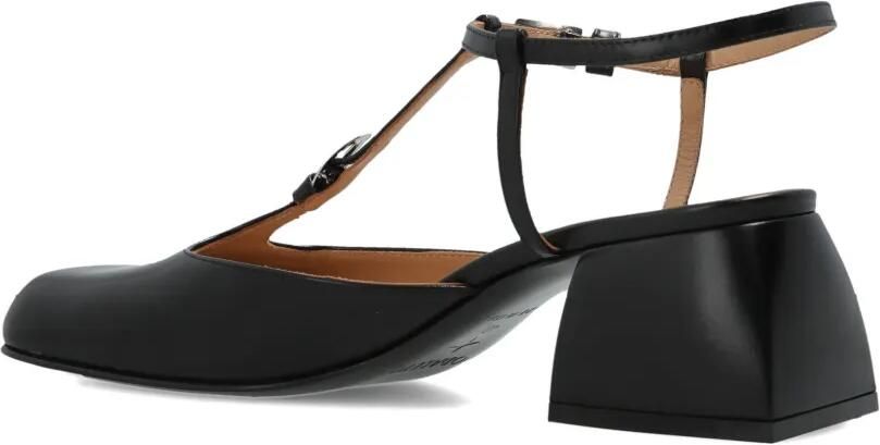 Nodaleto Leren pumps met vierkante neus Zwart - Foto 3