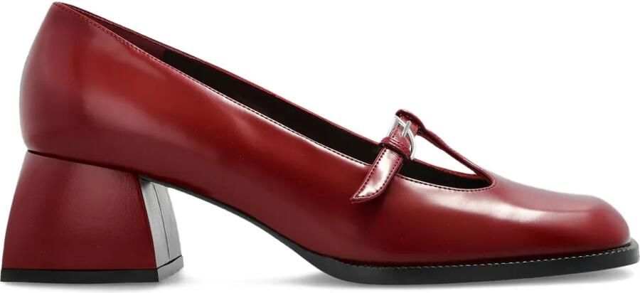 Nodaleto Pumps met blokhak Rood