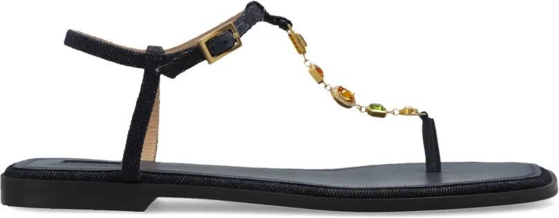 Nodaleto Sandalen met sieraden bandje Blauw
