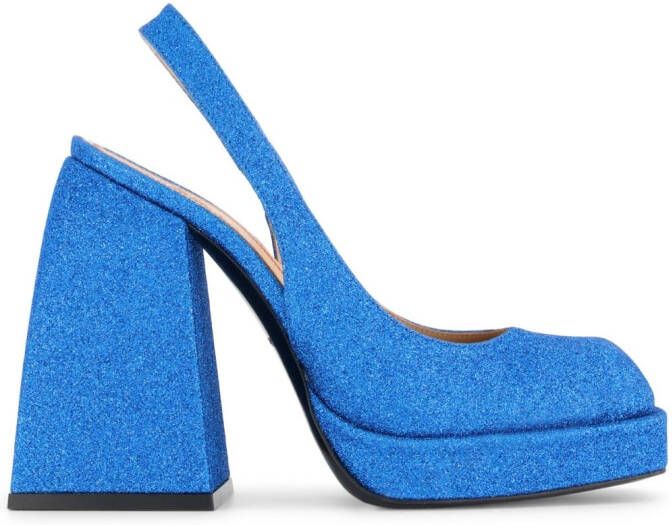 Nodaleto Pumps met blokhak Blauw