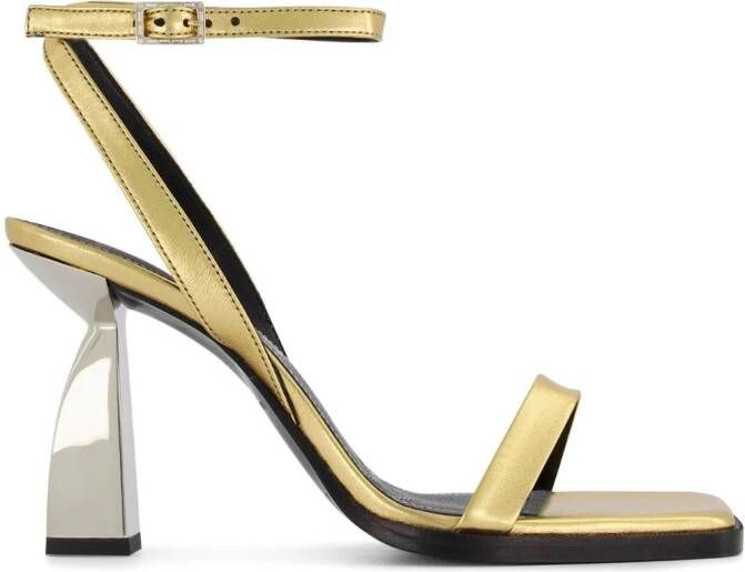 Nodaleto Una metallic sandalen Goud