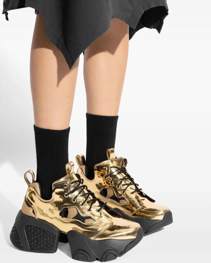 Noir Kei Ninomiya x Comme des Garçons sneakers met plateauzool en uitgesneden details Goud - Foto 2