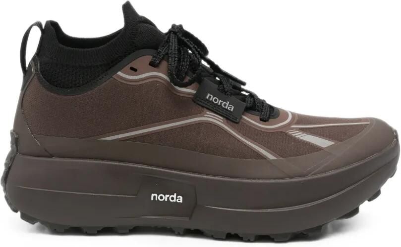 Norda 055 sneakers met reflecterend detail en vlakken Bruin