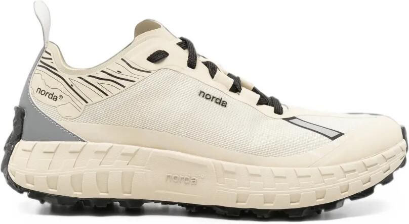 Norda Sneakers met vlakken en logoprint Beige