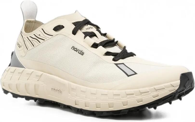 Norda Sneakers met vlakken en logoprint Beige - Foto 3
