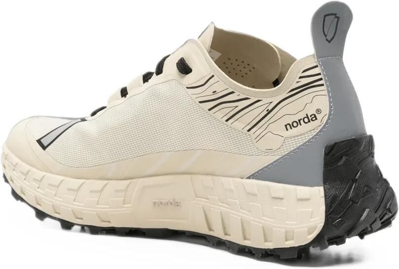 Norda Sneakers met vlakken en logoprint Beige - Foto 2