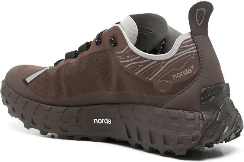 Norda Sneakers met vlakken en logoprint Bruin - Foto 2