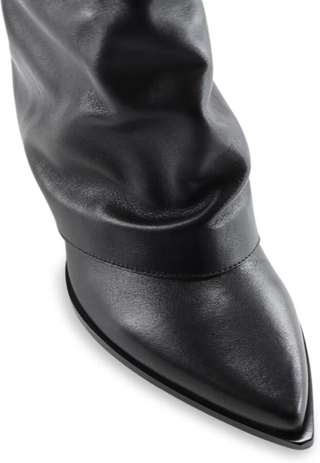 Notabene 60 mm Zorro leren laarzen Zwart - Foto 4