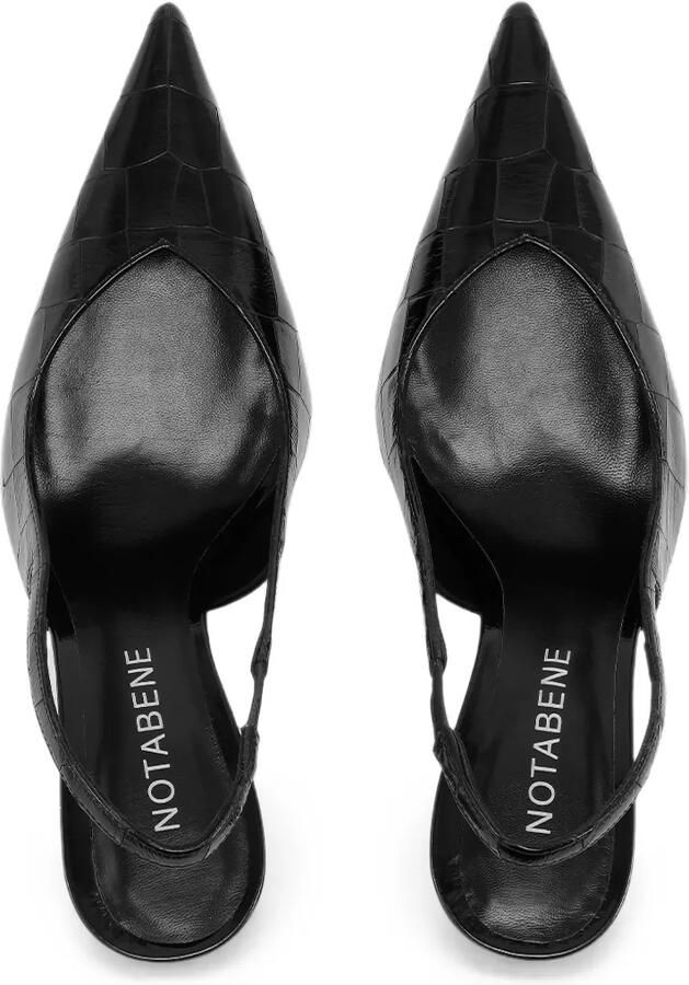 Notabene Anais leren slingback pumps Zwart - Foto 3