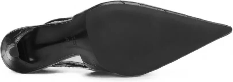 Notabene Anais leren slingback pumps Zwart - Foto 5