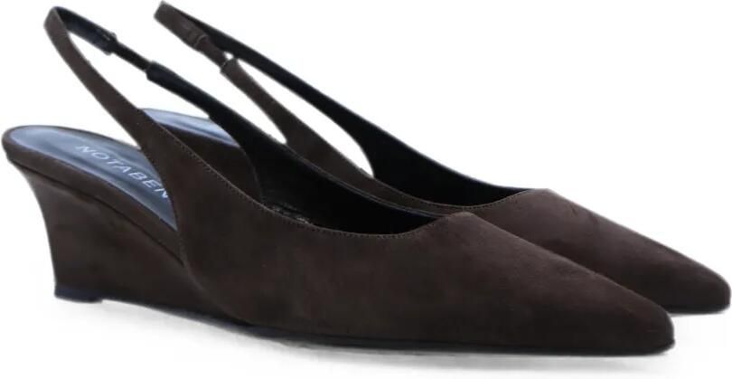 Notabene Elba 50 sandalen met sleehak Bruin - Foto 5