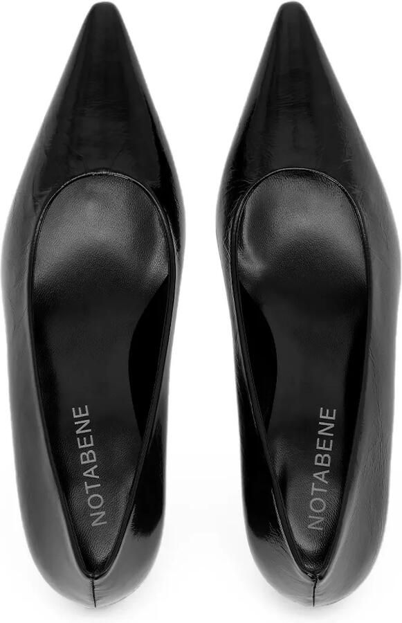 Notabene Elia pumps met sleehak Zwart - Foto 2
