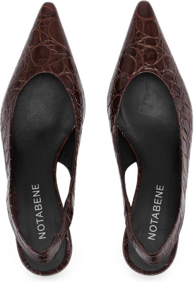 Notabene Elva slingback pumps Bruin