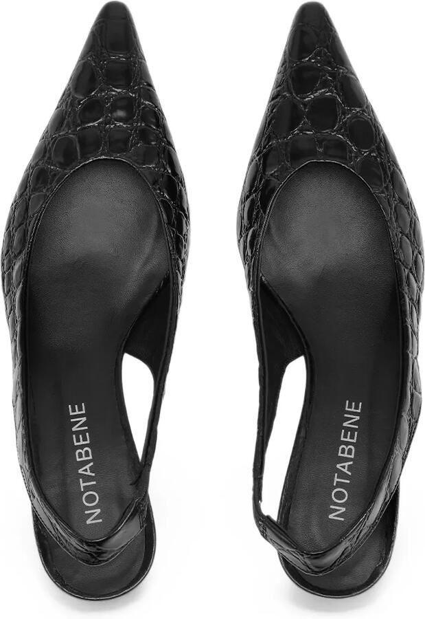 Notabene Elva slingback pumps Zwart