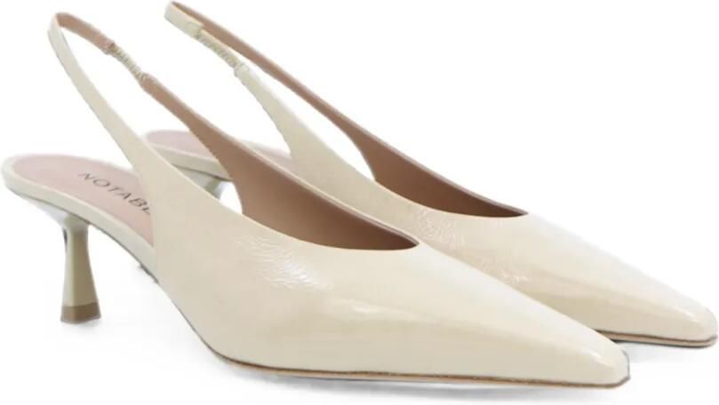 Notabene Emmely lakleren slingback pumps Beige - Foto 5