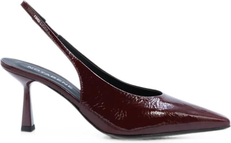 Notabene Emmely slingback pumps met lakleren afwerking Rood