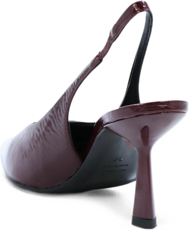 Notabene Emmely slingback pumps met lakleren afwerking Rood - Foto 3