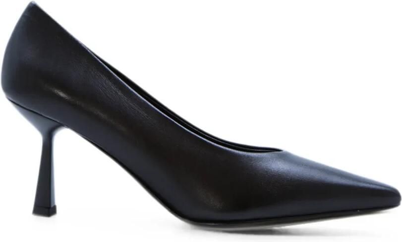 Notabene Emmy 70 leren pumps met vierkante neus Zwart