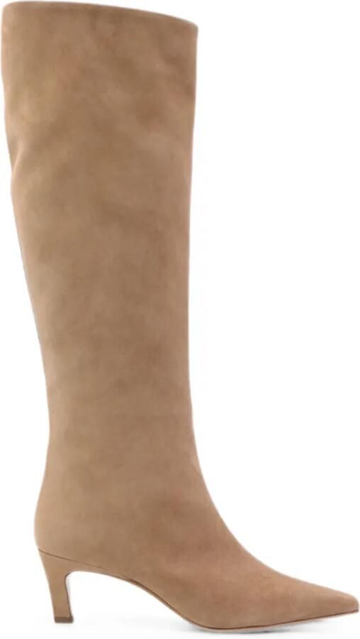 Notabene Flavia knielaarzen met puntige neus Beige
