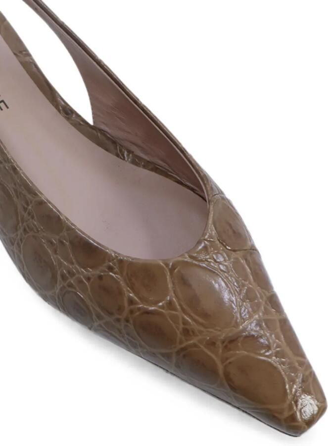 Notabene Gisella slingback pumps Bruin - Foto 3