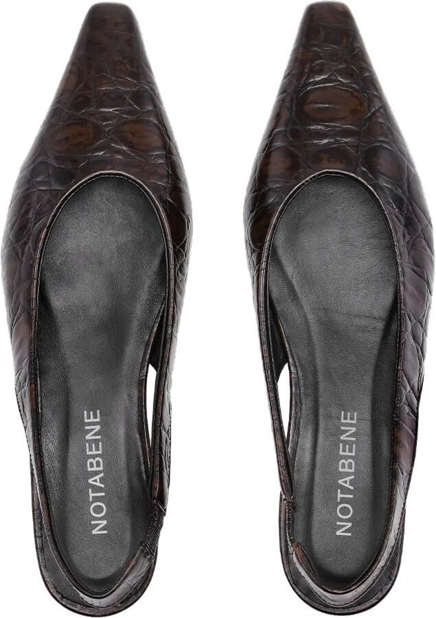 Notabene Gisella slingback pumps Bruin - Foto 2