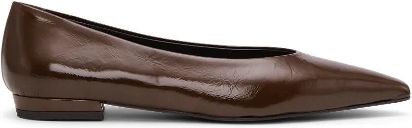 Notabene Gisla leren ballerina's Bruin