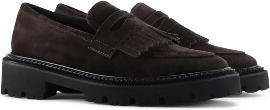 Notabene Loafers met franje Bruin