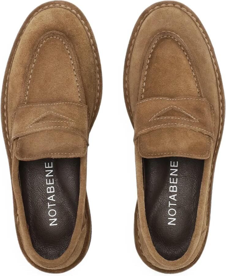 Notabene Lunelle suède loafers Bruin
