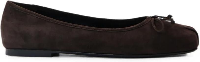 Notabene Serena ballerina's met strikdetail Bruin