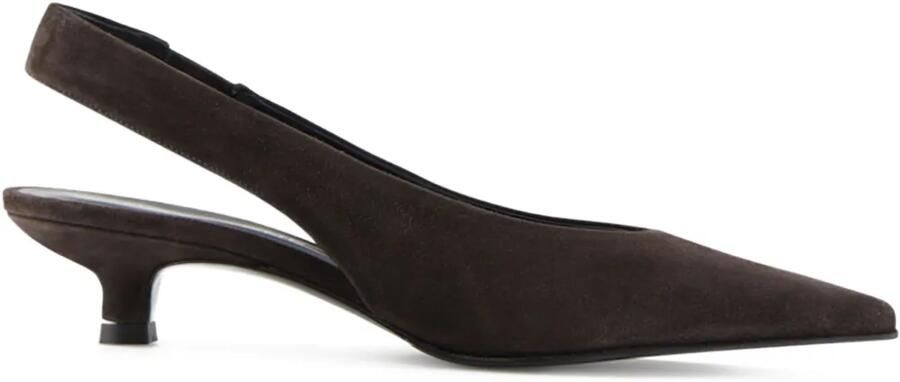 Notabene Slingback pumps met puntige neus Bruin