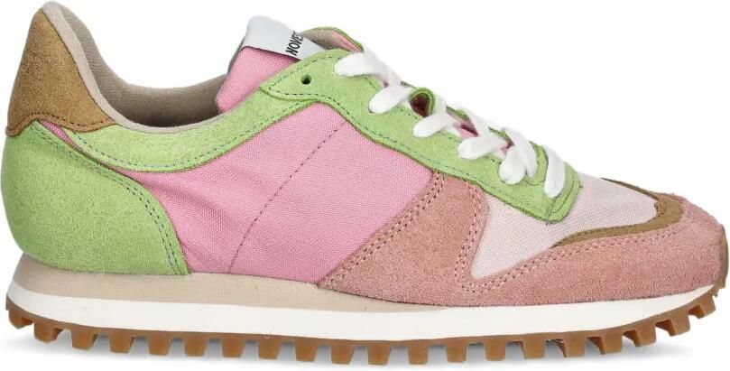Novesta Marathon Trail sneakers met suède vlakken Roze