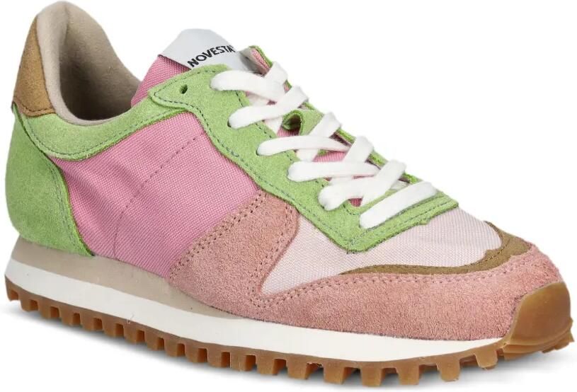 Novesta Marathon Trail sneakers met suède vlakken Roze - Foto 2