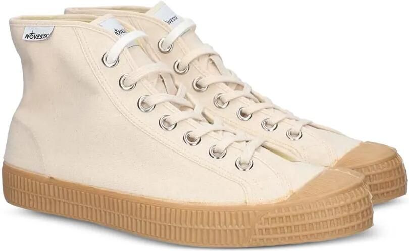 Novesta Sneakers met logo-patch Beige