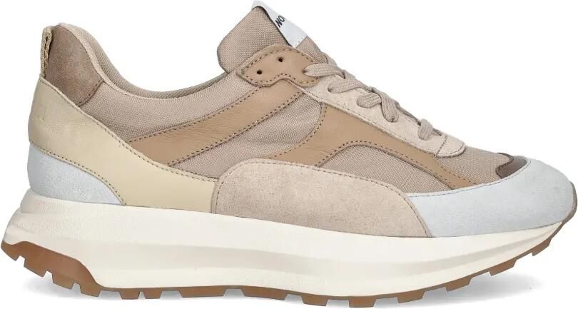 Novesta Sneakers met plateauzool en vlakken Beige