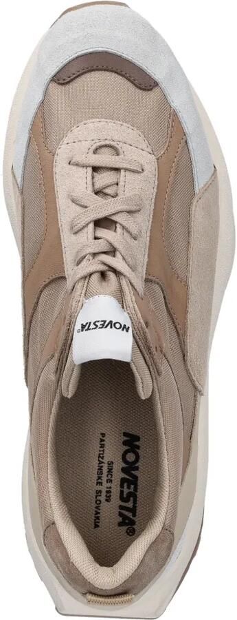 Novesta Sneakers met plateauzool en vlakken Beige - Foto 4