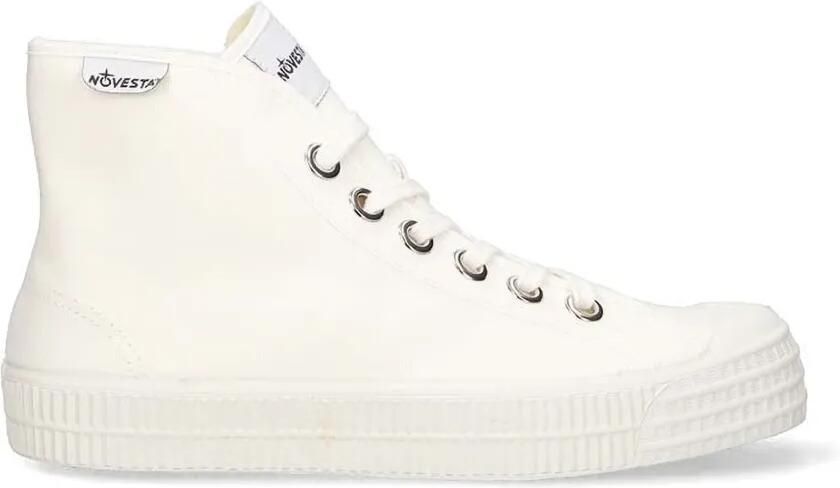 Novesta Star Dribble 10 hoge katoenen sneakers Wit
