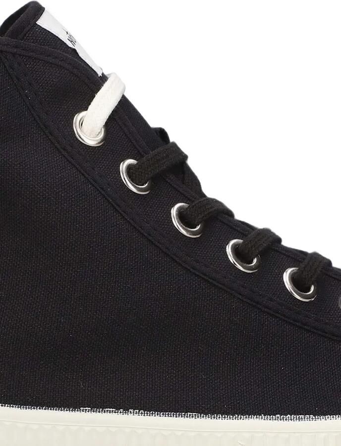 Novesta Star Dribble hoge canvas sneakers Zwart