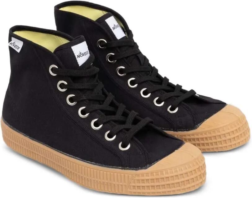 Novesta Star Dribble hoge canvas sneakers Zwart - Foto 3