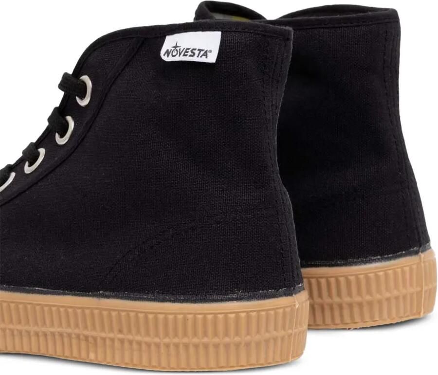 Novesta Star Dribble hoge canvas sneakers Zwart - Foto 2