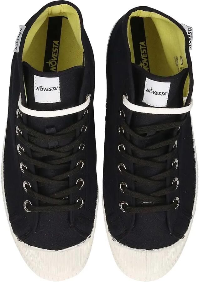 Novesta Star Dribble hoge canvas sneakers Zwart - Foto 2