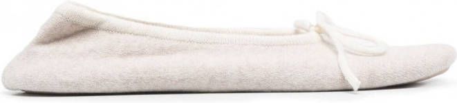 N.Peal Slippers met contrasterende afwerking Beige - Foto 1