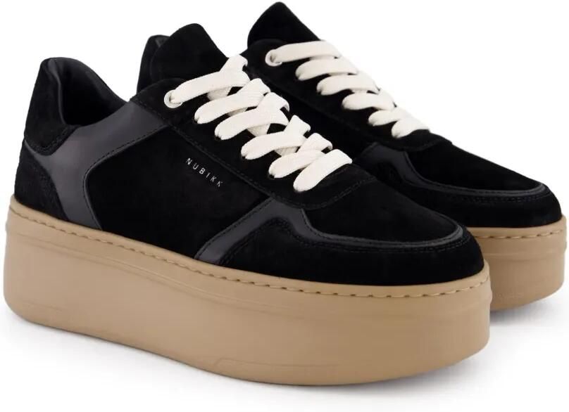 Nubikk Bayou sneakers met plateauzool Zwart - Foto 4
