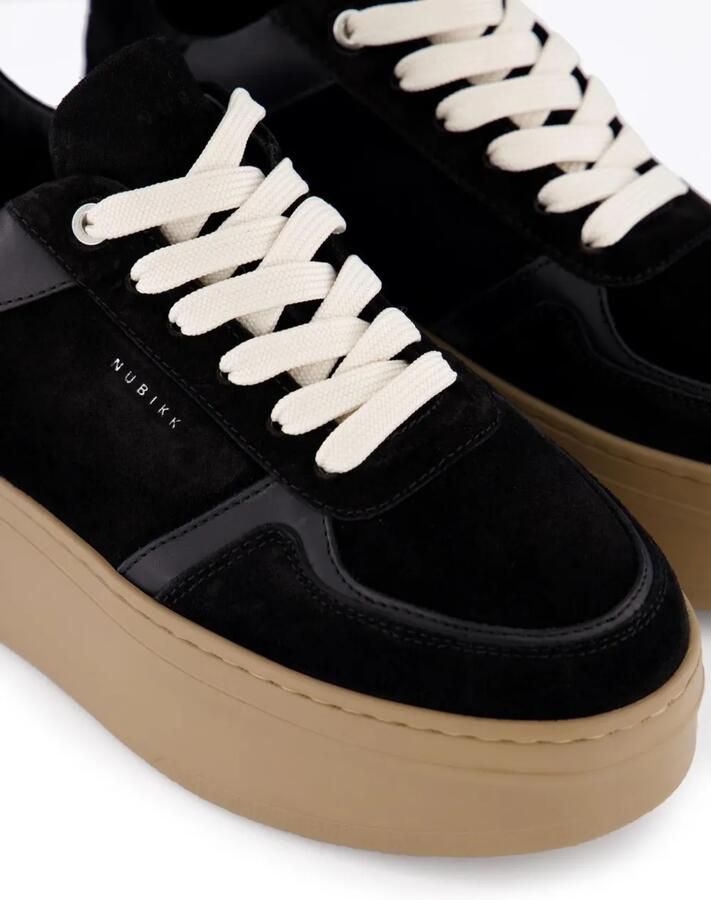 Nubikk Bayou sneakers met plateauzool Zwart - Foto 3