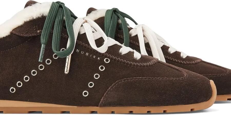 Nubikk Billy Lou Fur sneakers Bruin - Foto 4