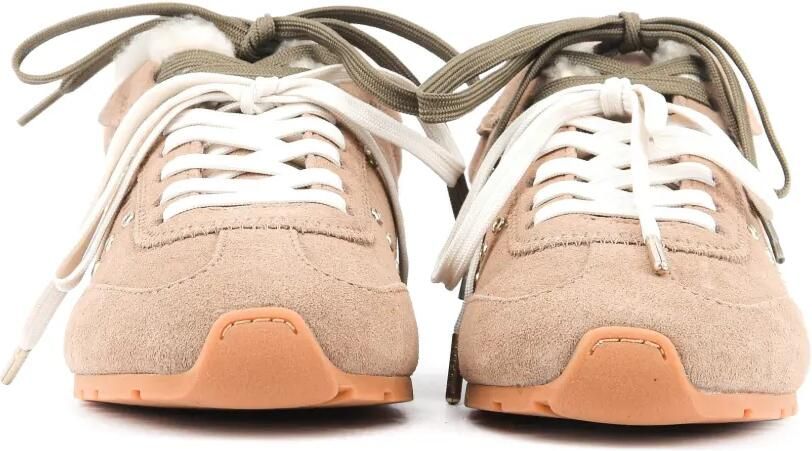Nubikk Billy Lou Fur sneakers met lammy voering Bruin